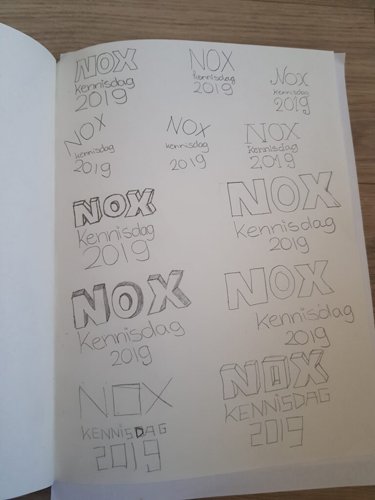 Typografie schetsen